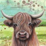 Farm Animals (Highland Cow) Coaster