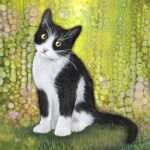 Pets (Cat - Black & White) Coaster
