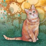 Pets (Cat - Ginger) Coaster