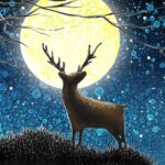 Stargazing (Stag) Coaster